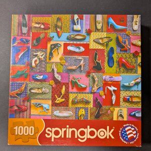 Springbok "Shoes! Shoes! Shoes!" 1000-piece Jigsaw Puzzle, Complete